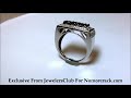 jewelersclub 1ct black and white diamond ring