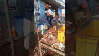 மீன் வெட்டும் திறமை fish cutting karaikal market#shorts