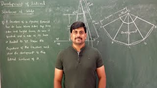 54- Development of lateral sufaces of frustum of square pyramid-Module 4- Eng. Grap. by GURUDATT.H.M