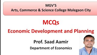 TY BA | Economics G3 | MCQs | Sem.II | Unit 01 | Approaches to Economic Development |