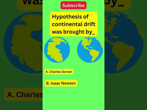 Who is the scientist that proposed continental drift?