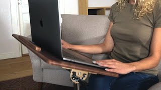 Laptoptisch, Laptoptisch Höhenverstellbar, mit Rollen, Tatkraft Gain #laptopdesk #laptopstand