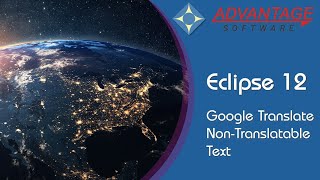 Eclipse 12: Google Translate - Non-Translatable Text