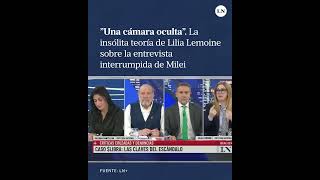 La insólita teoría de Lilia Lemoine sobre la entrevista interrumpida de Javier Milei