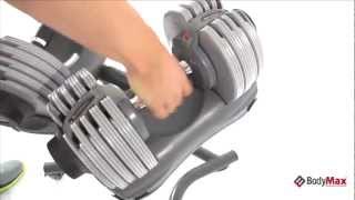 Bodymax 2 x 32.5Kg Selectabell Dumbbells \u0026 Stand