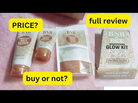 BNB Rice Glow Kit Review || Whitening Kit - YouTube