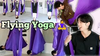 BTS Flying Yoga Funny Moments part 1 \u0026 2😂🤣