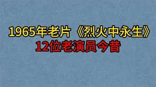 1965年经典老片《烈火中永生》12位演员今昔，赵丹，于蓝，项堃！