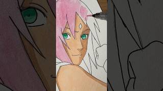 Desenhando a sakura haruno do anime naruto #naruto