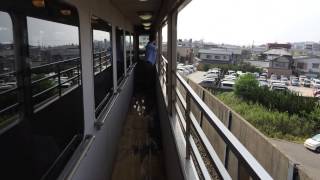 土佐くろしお鉄道のオープンデッキ付き車両　Train with the open deck of the Tosa Kuroshio Railway, Japan　(2014.10)