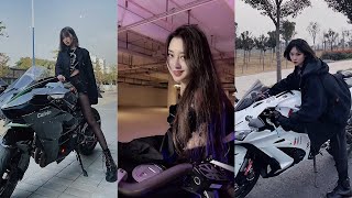 【抖音 Tiktok 變裝合集】機車美女變裝，美女英姿颯爽 在線飆車 Locomotive Beauty Dressup Show, Perform fast and passion