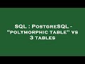 SQL : PostgreSQL - 
