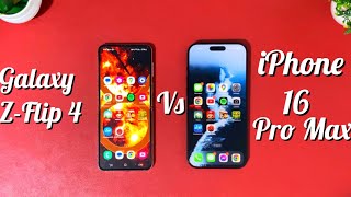 iPhone 16 Pro Max vs Galaxy Z Flip 4 - Speed test and benchmark comparison in 2025