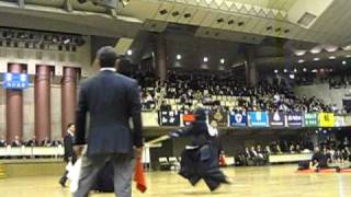 H22関東学生剣道新人戦決勝 國士舘対筑波 先鋒次鋒