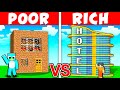 JJ Rich HOTEL vs Mikey Poor HOTEL : NOOB vs PRO Build Battle in Minecraft Maizen