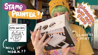 Testing a stamp printer?? ♡ Illustrator tries Silhouette Mint ♡ Clearance art find