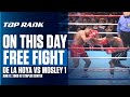 Oscar De La Hoya Falls To Sugar Shane Mosley | ON THIS DAY