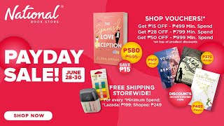 National Book Store's Payday Sale on Lazada and Shopee