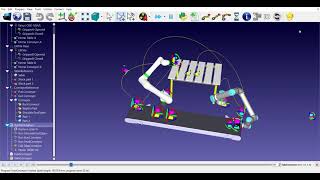 RoboDK - Simulation with a Conveyor Belt