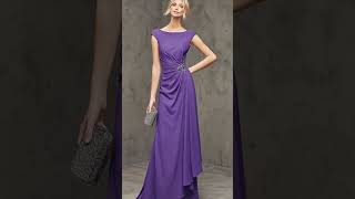 ELEGANTES VESTIDOS COLOR MORADO,  MODA FASHION