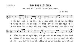 ĐÓN NHẬN LỜI CHÚA - LM BÙI NINH - Trình bày Sơn Túi Đỏ