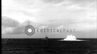 Mines explode during mine sweeping activities in Atlantic Ocean off the coast of ...HD Stock Footage