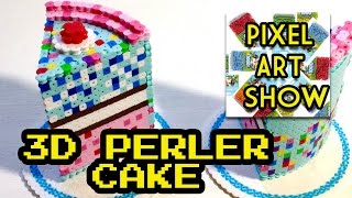 3D Perler Bead Cake Tutorial - Pixel Art Show