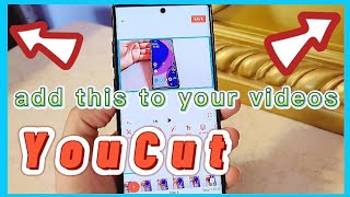 how to add a border frame on your video with YouCut Video Editor App