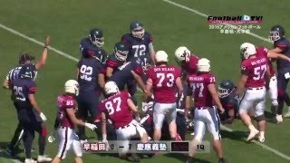 第64回早慶アメリカンフットボール対校戦（アメフト早慶戦・大学戦）