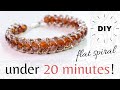 Flat spiral stitch tutorial | Bead bracelet under 20 minutes | Bead tutorial | Bead bracelet