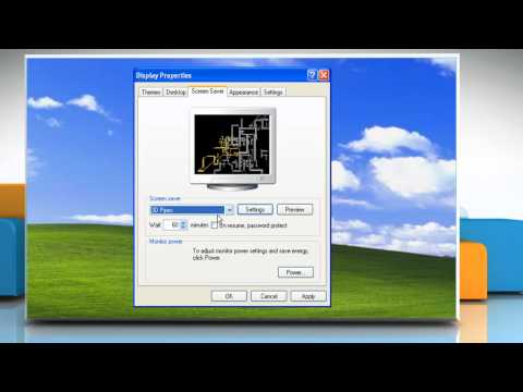 Windows® XP: How to set up a screensaver? Windows® XP: How to set up a screensaver?