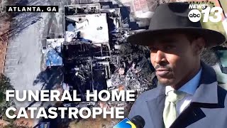 Funeral home caught fire and staff risked their lived to rescue customers bodies