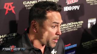 De La Hoya "Imagine if Canelo loses? Hes gonna have to answer to all of Mexico"