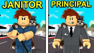 JANITOR To PRINCIPAL In Roblox Brookhaven..