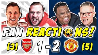 MAN UTD FANS GO WILD 🔥 REACTION TO ARSENAL 1-2 MAN UTD | FA CUP FAN REACTIONS