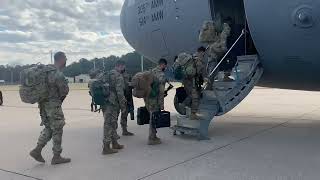 Members of 101st Airborne Deploy to Europe