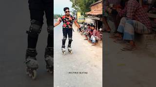 Omg reaction😳😱 #skater #brotherskating #skating #publicreaction #girlreaction #girls #road #india