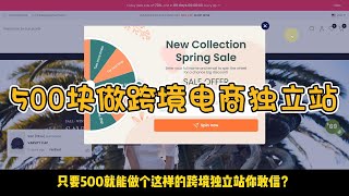 这个跨境电商独立站只要500块你敢信？