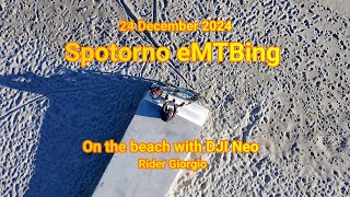 Spotorno eMTBing - On the beach with DJI Neo!