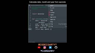 Calculate date, month and year from seconds in Python | Python Examples | Python Coding Tutorial