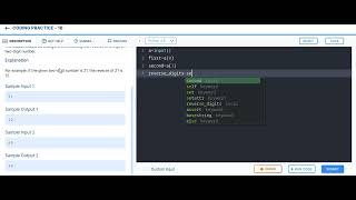 Reverse the digits (coding practice - 1B)