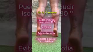 💢Consejos para recuperar una rotura de gemelo en la 2° y 3° semana.