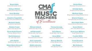 CMA Foundation's 2019 Music Teachers of Excellence