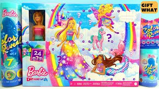 My Barbie Color Reveal Christmas Special Unboxing 【 GiftWhat 】