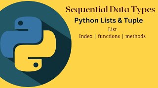 Sequential Data Type: | Lists | Tuples | @codewithjon