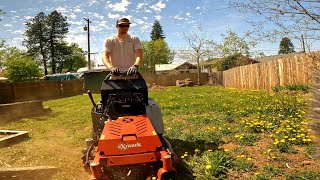 OVERGROWN Backyard FULL Of Weeds Gets Mowed Down