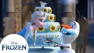 Elsa Decorates for Annas Birthday Surprise | Frozen Fever