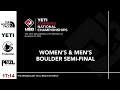 2022 yeti climbing national championships boulder semi finals