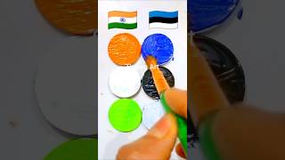 🇮🇳🇪🇪 flag republic day painting 🖌️ || #independenceday #republicday #viralvideo #youtubeshorts