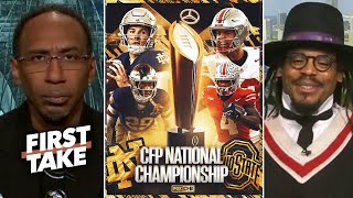 FIRST TAKE | Stephen A. Smith predicts to Ohio State vs Notre Dame: Who will win CFP National Champs